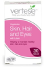 Vertese Vegetarian Skin, Hair & Eyes With Lutein 30 Gelatin Free Capsules
